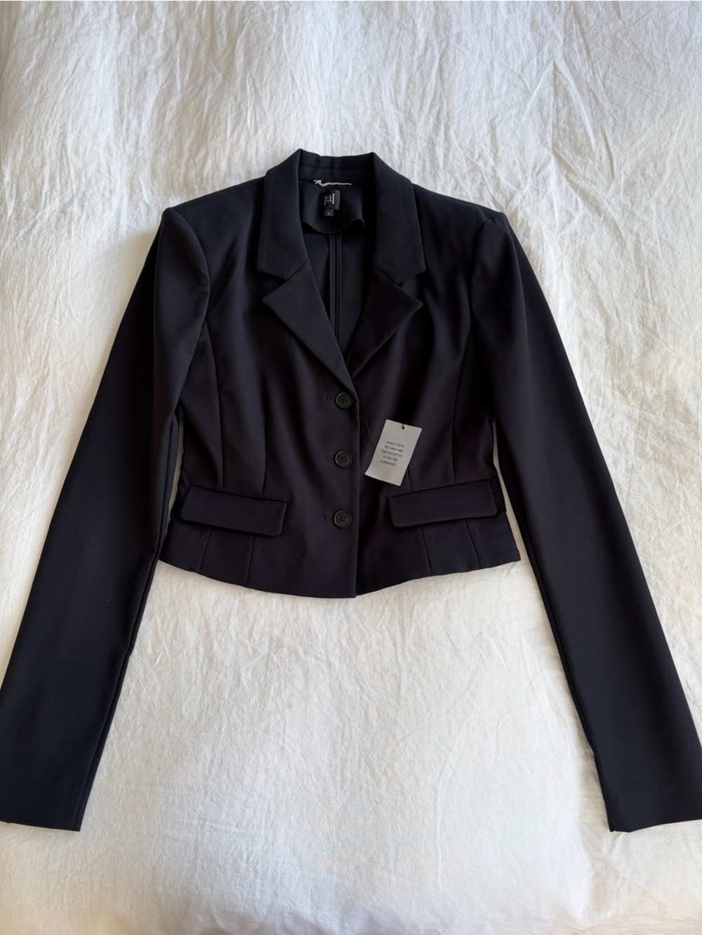 NWT Helsa Lady Jacket V Neck Button Tailored Fitted Blazer Black Revolve Elsa
